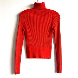 Zara Ribbed Crop Turtklneck